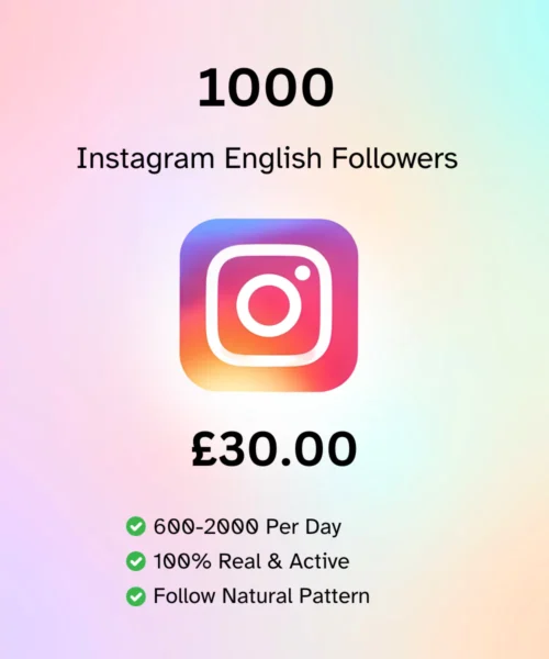 Buy Instagram English Followers UK From Social Cart