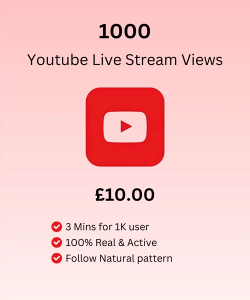 Buy Youtube Live Views From Social Cart