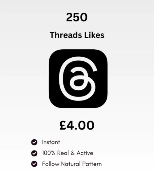 Buy Threads Likes UK From Social Cart