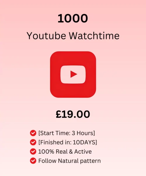Buy Youtube Watch Time From Social Cart